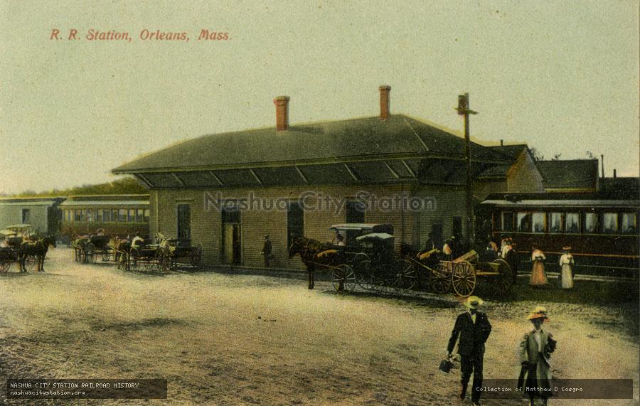 Postcard: Railroad Station, Orleans, Massachusetts